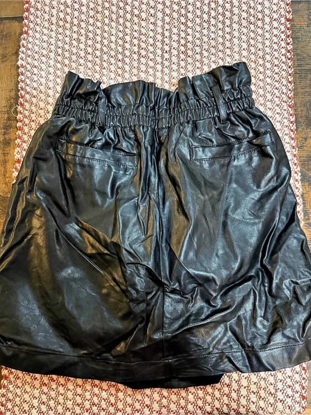 Black High-Waist Skort